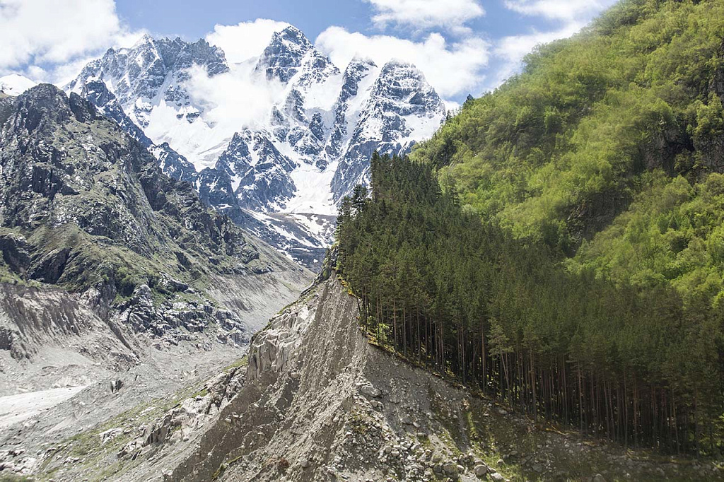  Ледник Караугом в национальном парке «Алания»